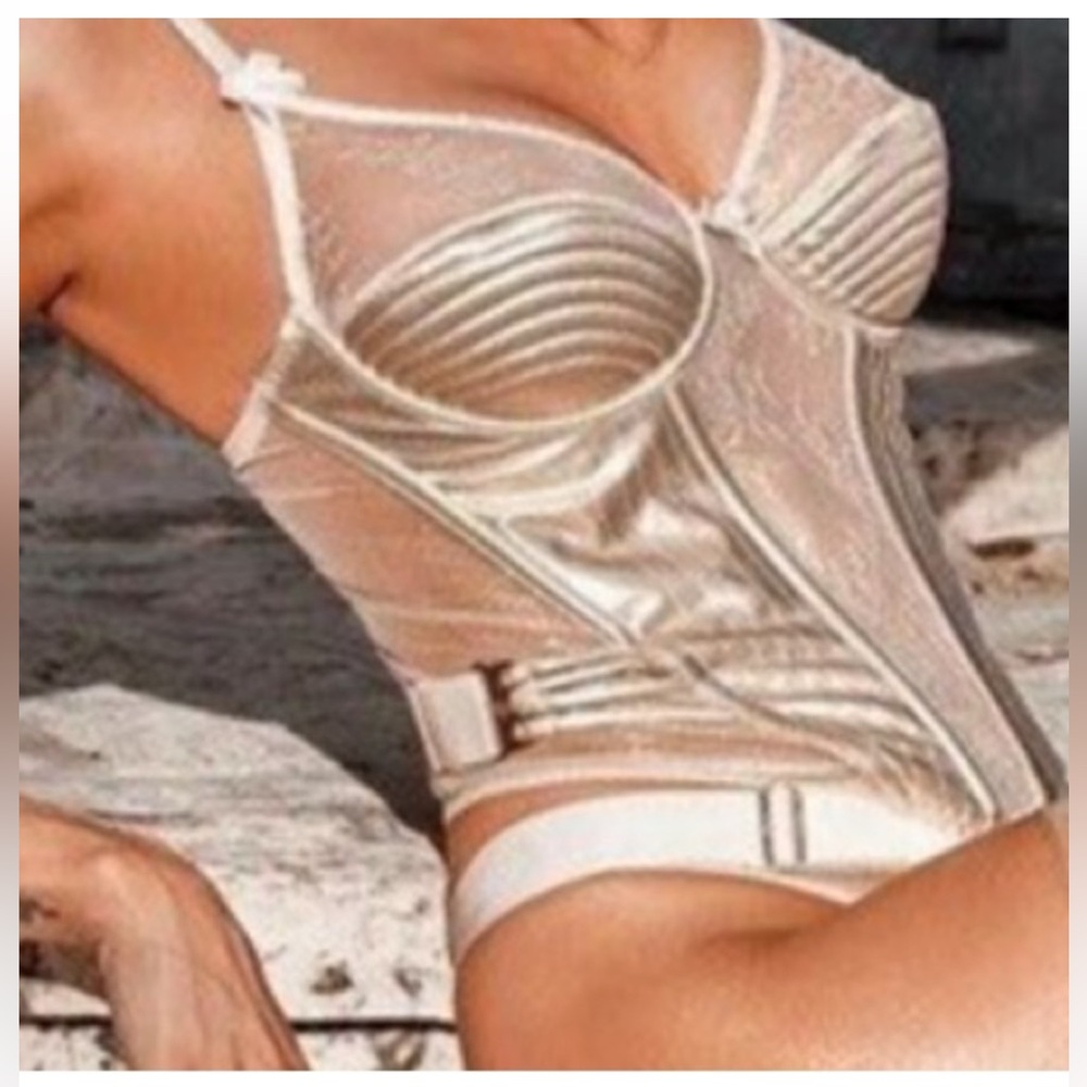 💖 Honey Birdette 32H 32G Marilyn Bustier 3 Piece Set